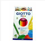 Bút chì màu nhập khẩu Italy GIOTTO Mega Hộp 12 màu 225600