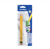 Bút chì đen Lyra Temagraph HB/2 nhập khẩu Đức - Vỉ 2 chiếc kèm gọt chì 012706