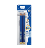Bút chì đen LYRA Robinson HB/2 Vỉ 4 chiếc nhập khẩu từ Đức 1218004