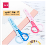 Kéo Thủ công Deli 6021 có nắp an toàn dành cho học sinh
