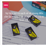 Tẩy Gôm Deli 3043 đen dành cho học sinh, sinh viên văn phòng phẩm tiện dụng