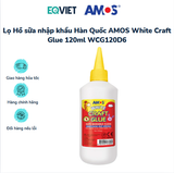 Lọ Hồ sữa nhập khẩu Hàn Quốc AMOS White Craft Glue 120ml WCG120D6