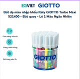 Bút dạ màu nhập khẩu Italy GIOTTO Turbo Maxi 521400 - Bút quay - Lẻ 1 Màu Ngẫu Nhiên