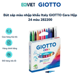 Bút sáp màu nhập khẩu Italy GIOTTO Cera Hộp 24 màu 282200