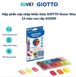 Hộp phấn sáp nhập khẩu Italy GIOTTO Decor Wax 12 màu cao cấp 442000