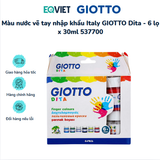 Màu nước vẽ tay nhập khẩu Italy GIOTTO Dita - 6 lọ x 30ml 537700