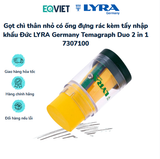 Gọt chì thân nhỏ có ống đựng rác kèm tẩy nhập khẩu Đức LYRA Germany Temagraph Duo 2 in 1 7307100