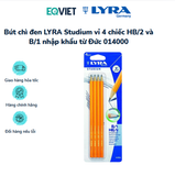 Bút chì đen LYRA Studium vỉ 4 chiếc HB/2 và B/1 nhập khẩu từ Đức 014000