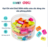 Gọt Chì mini Deli 5094 nhiều màu sắc dùng cho văn phòng phẩm