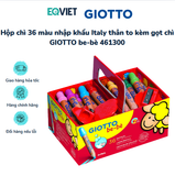 Hộp chì 36 màu nhập khẩu Italy thân to kèm gọt chì GIOTTO be-bè 461300