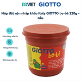 Hộp đất nặn nhập khẩu Italy GIOTTO be-bè 220g - nâu