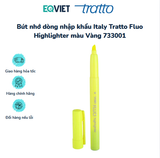 Bút nhớ dòng nhập khẩu Italy Tratto Fluo Highlighter màu Vàng 733001