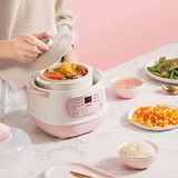 A174 - Nồi nấu cháo chậm SeKa GT68 1l MÀU HỒNG
