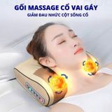 A477- Gối massage Cổ vai gáy Seka