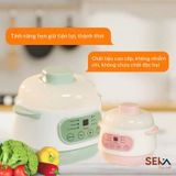 A174 - Nồi nấu cháo chậm SeKa GT68 1l MÀU HỒNG