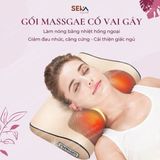 A477- Gối massage Cổ vai gáy Seka