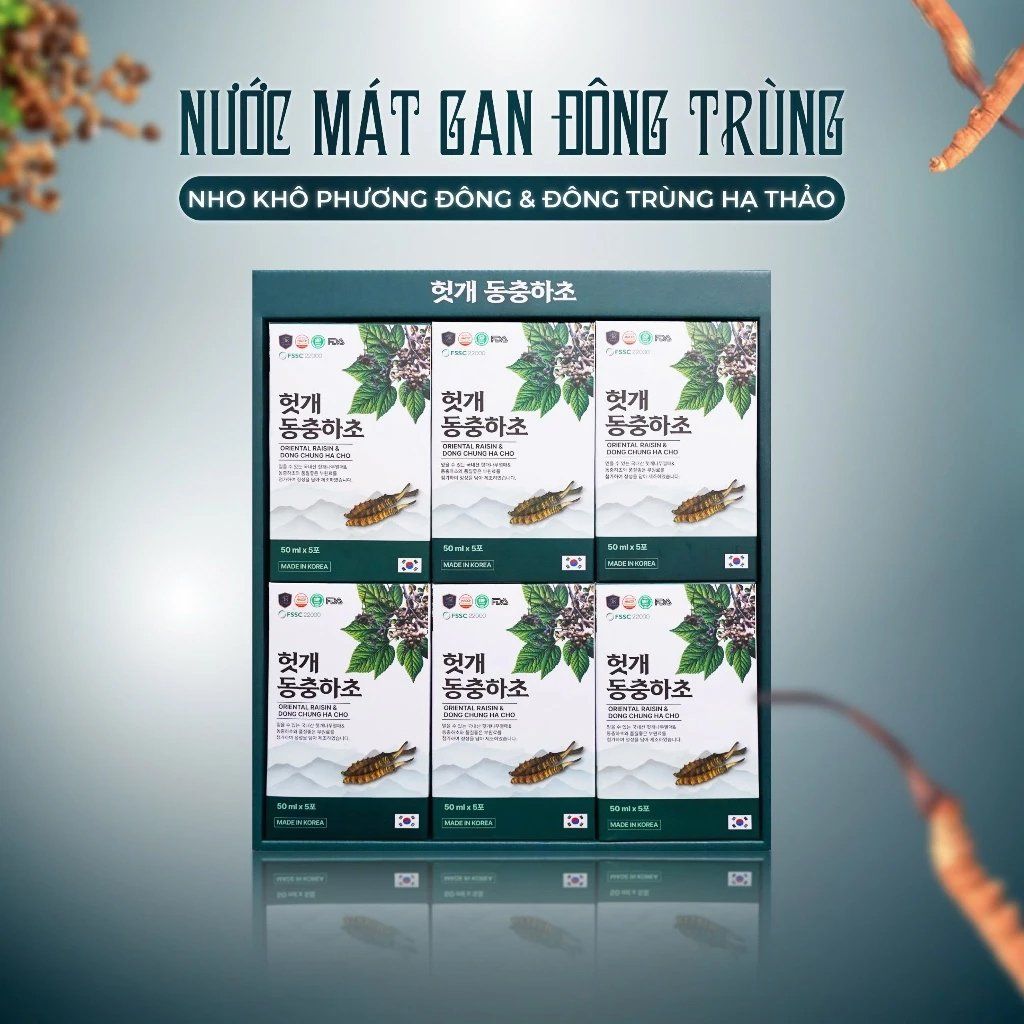 A227 - Nước sâm đông trùng hạ thảo thùng 30 gói hàn quốc Oriental