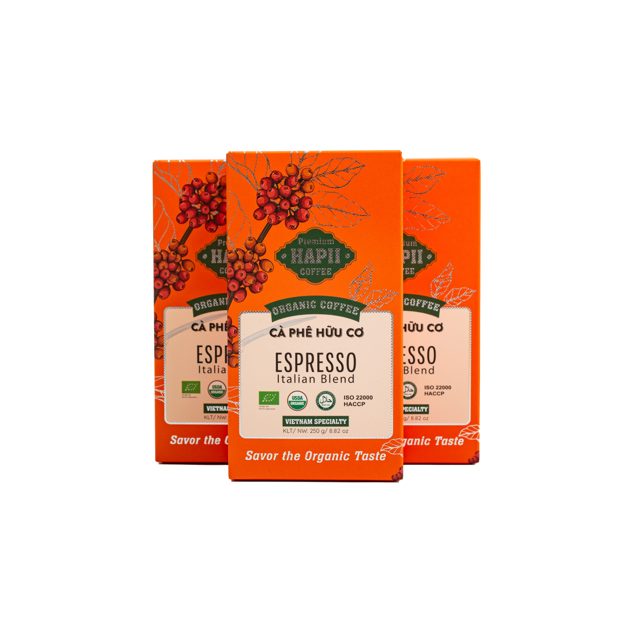 Cà phê Hữu cơ Espresso Italian Blend Hapii Coffee