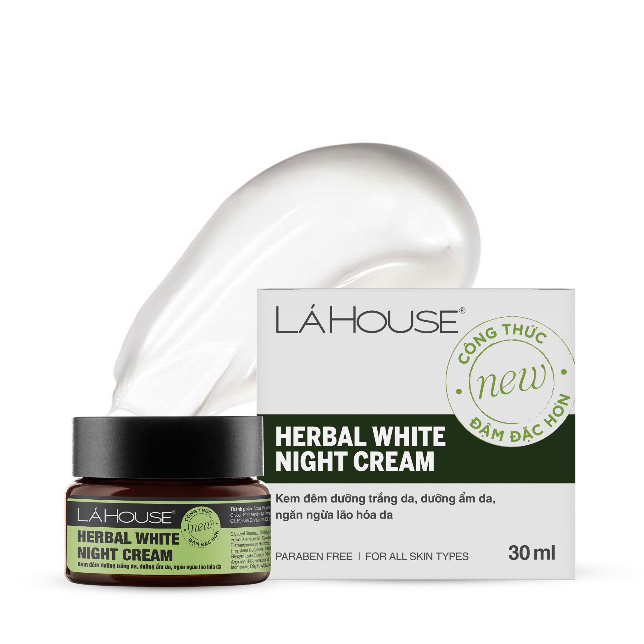 Lá House - Herbal White Night Cream - 30ml
