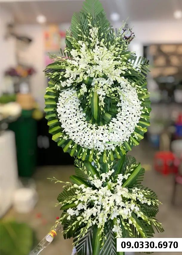 Vòng Hoa Tang Lan Trắng 2 Tầng - B212