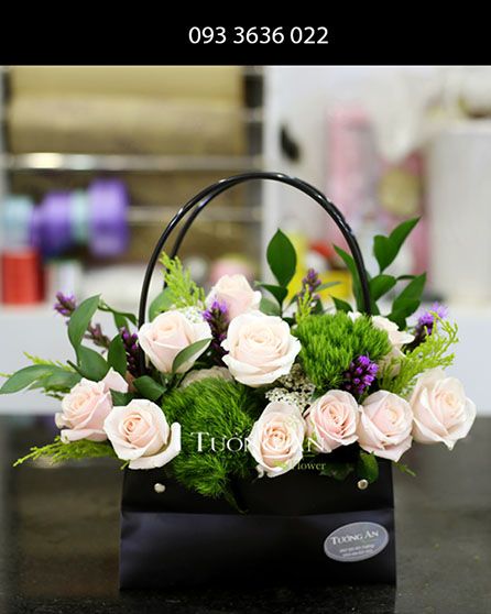 Giỏ Hoa Tươi Xanh - S288