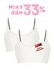  Pack 2 Áo ngực học sinh iBasic cotton USA kháng khuẩn dây nhỏ BRAT027-PA2 