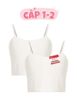  Pack 2 Áo lót học sinh iBasic cotton USA kháng khuẩn tròng cổ daily iBasic - BRAT029-PA2 