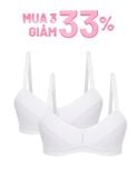  Combo 2 Áo lót học sinh iBasic cotton USA kháng khuẩn cài sau - VA107 