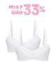  Combo 2 Áo lót học sinh iBasic cotton USA kháng khuẩn cài sau - VA107 