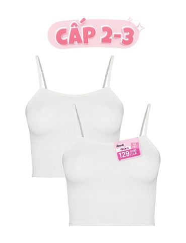  Pack 2 áo lá nữ iBasic cotton phom ngắn - VA111-PA2 