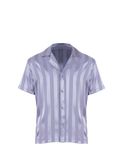  Đồ bộ nam mặc nhà iBasic lụa satin pyjama sọc tay ngắn quần dài - HOMM019 