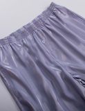  Đồ bộ nam mặc nhà iBasic lụa satin pyjama sọc tay ngắn quần dài - HOMM019 