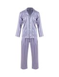  Đồ bộ nam mặc nhà iBasic lụa satin pyjama sọc tay dài quần dài - HOMM020 