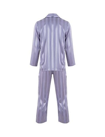  Đồ bộ nam mặc nhà iBasic lụa satin pyjama sọc tay dài quần dài - HOMM020 