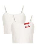  Pack 2 Áo lót học sinh iBasic cotton USA kháng khuẩn tròng cổ daily iBasic - BRAT029-PA2 
