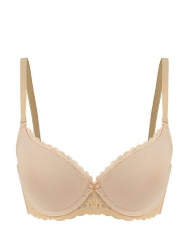  Áo ngực có gọng mút vừa phối ren màu da iBasic - BRAW130_2 