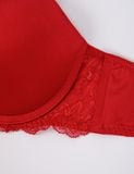  Áo ngực có gọng iBasic mút vừa phối ren - BRAW130-2 
