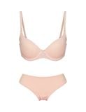  [NUDE TONE] Bra Set áo ngực nữ iBasic có gọng mút vừa và Quần lót nữ iBasic thun lạnh Smoothies bikini BRAW130+PANW130 