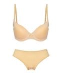  [NUDE TONE] Bra Set áo ngực nữ iBasic có gọng mút vừa và Quần lót nữ iBasic thun lạnh Smoothies bikini BRAW130+PANW130 