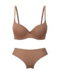  [NUDE TONE] Bra Set áo ngực nữ iBasic có gọng mút vừa và Quần lót nữ iBasic thun lạnh Smoothies bikini BRAW130+PANW130 