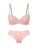  [NUDE TONE] Bra Set áo ngực nữ iBasic có gọng mút vừa và Quần lót nữ iBasic thun lạnh Smoothies bikini BRAW130+PANW130 