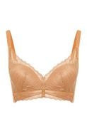  [NUDE TONE] Bra Set Áo ngực U-BRA có gọng mút mỏng ren và Quần lót nữ ren lưới hipster iBasic - BRAW132, PANW132 