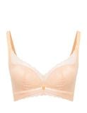  [NUDE TONE] Bra Set Áo ngực U-BRA có gọng mút mỏng ren và Quần lót nữ ren lưới hipster iBasic - BRAW132, PANW132 
