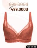  Áo ngực U-BRA có gọng mút mỏng ren Cup T-Shirt iBasic - BRAW132 