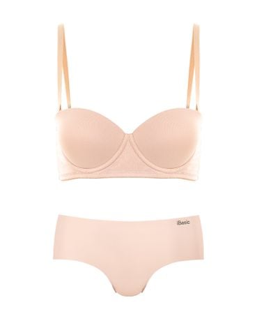  [NUDE TONE] Bra Set áo ngực nữ iBasic áo ngực có gọng mút dày và quần không đường may lưng cao - BRAW163+V119 