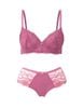  Bra set Áo ngực ren có gọng không mút cup demi và Quần lót nữ ren phối thun lạnh lọt khe iBasic - BRAW167, PANW167 