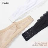  Áo ngực không gọng iBasic cotton USA kháng khuẩn mút mỏng phối ren - BRAY052 