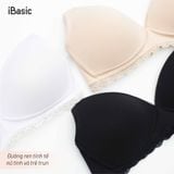  Áo ngực không gọng iBasic cotton USA kháng khuẩn mút mỏng phối ren - BRAY052 