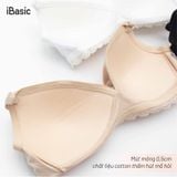 Áo ngực không gọng iBasic cotton USA kháng khuẩn mút mỏng phối ren - BRAY052 