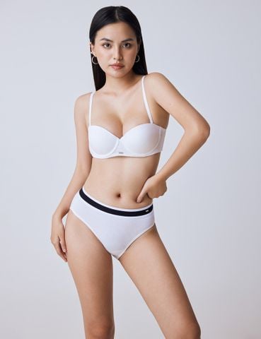  Áo ngực có gọng iBasic mút vừa phom cup ngang cotton rib - BRAY087 